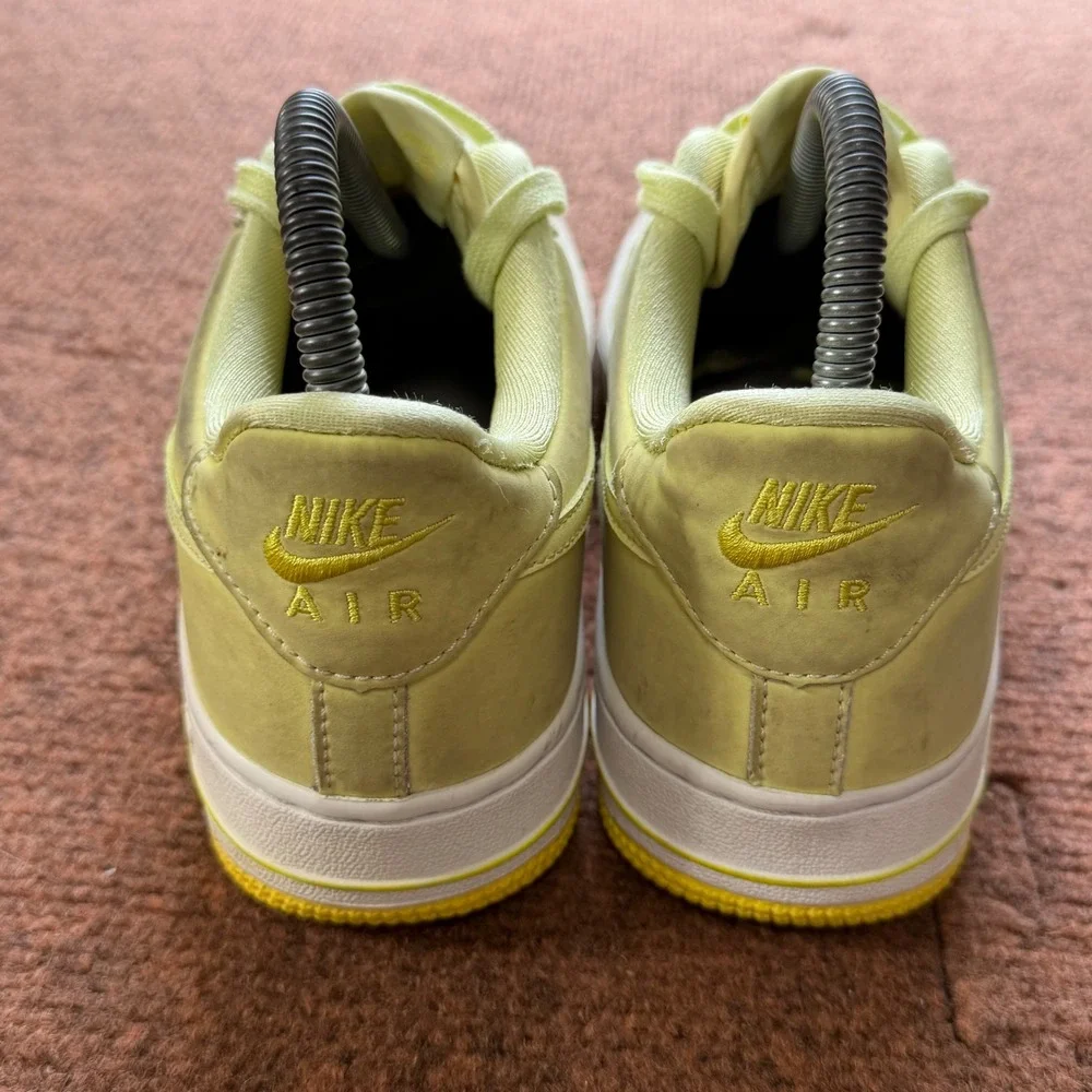 B+ shoes Nike Air Force 1 Low GS Yellow‎ White Sneakers AV8183-800 Kids 5.5Y gym